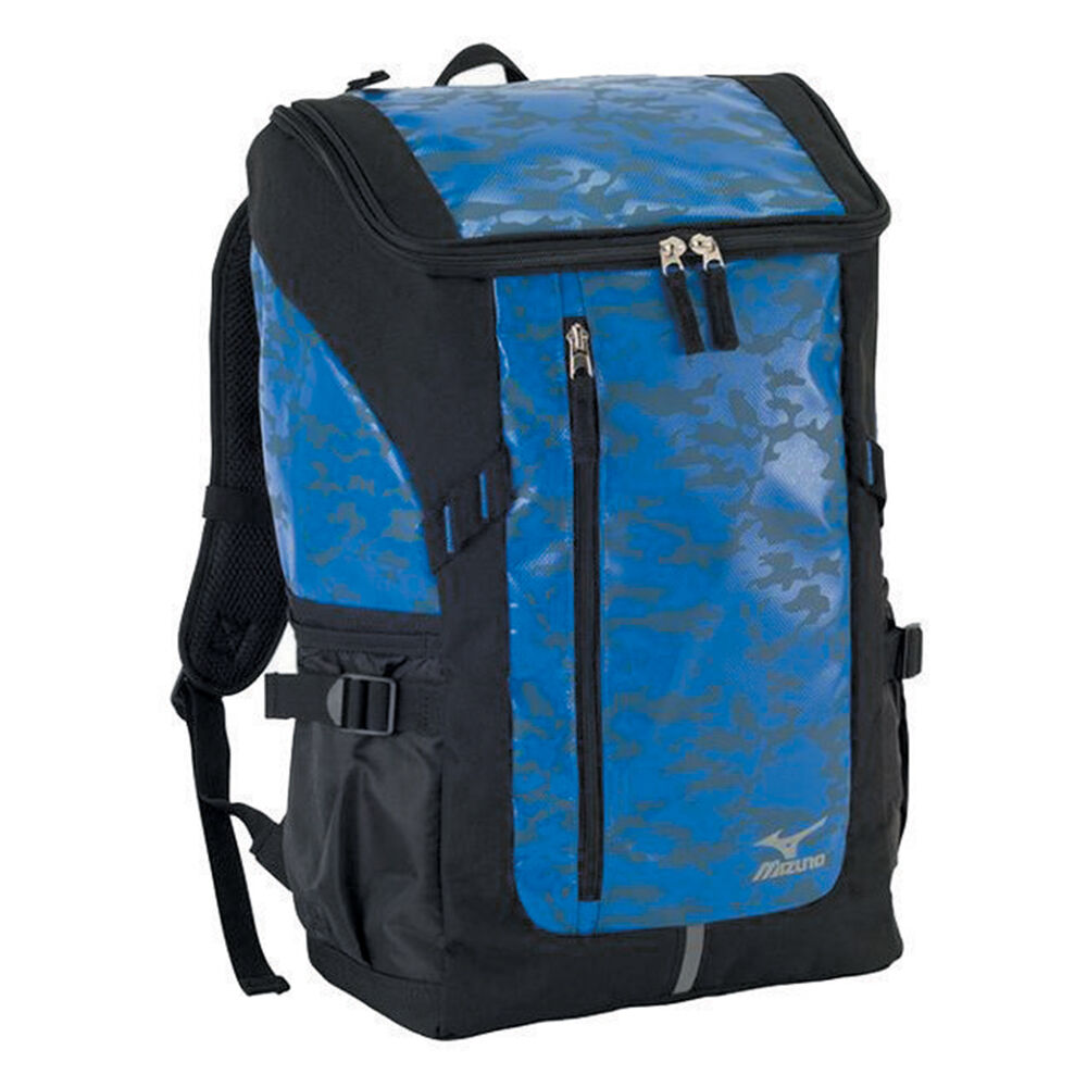 Panske Batoh Mizuno Budo Back Pack Camo Modre Vypredaj UPKX97436